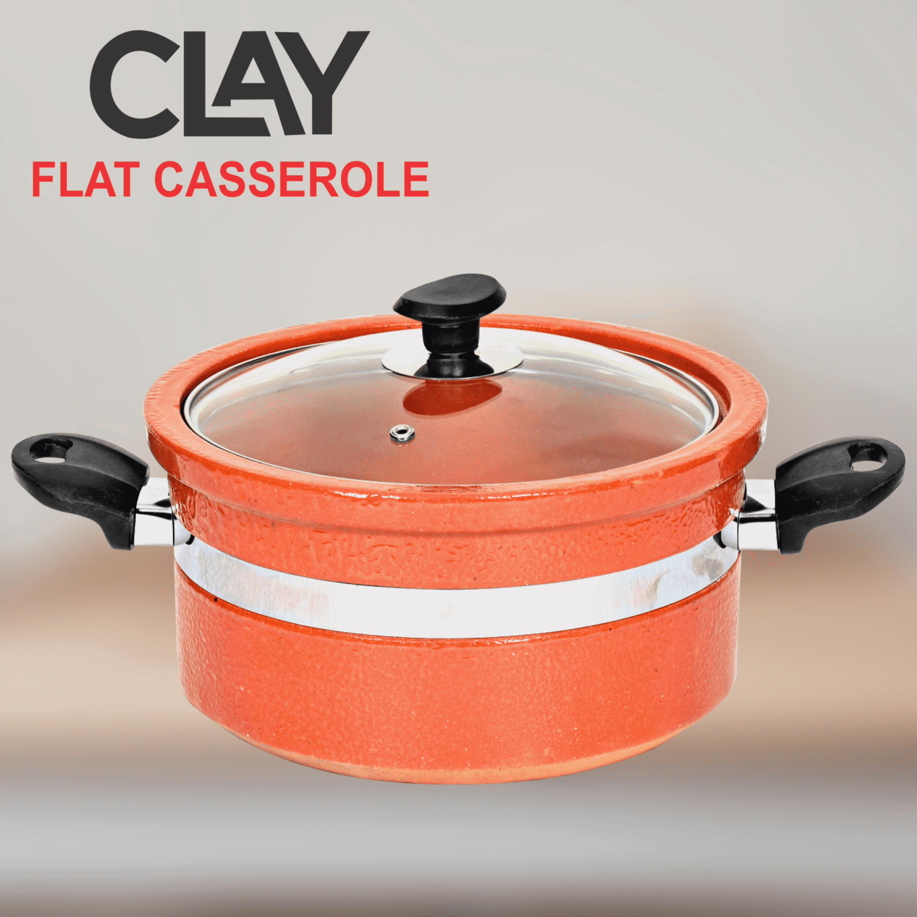 Majestic Clay Flat Casserole (HANDI) - Majestic Cookware