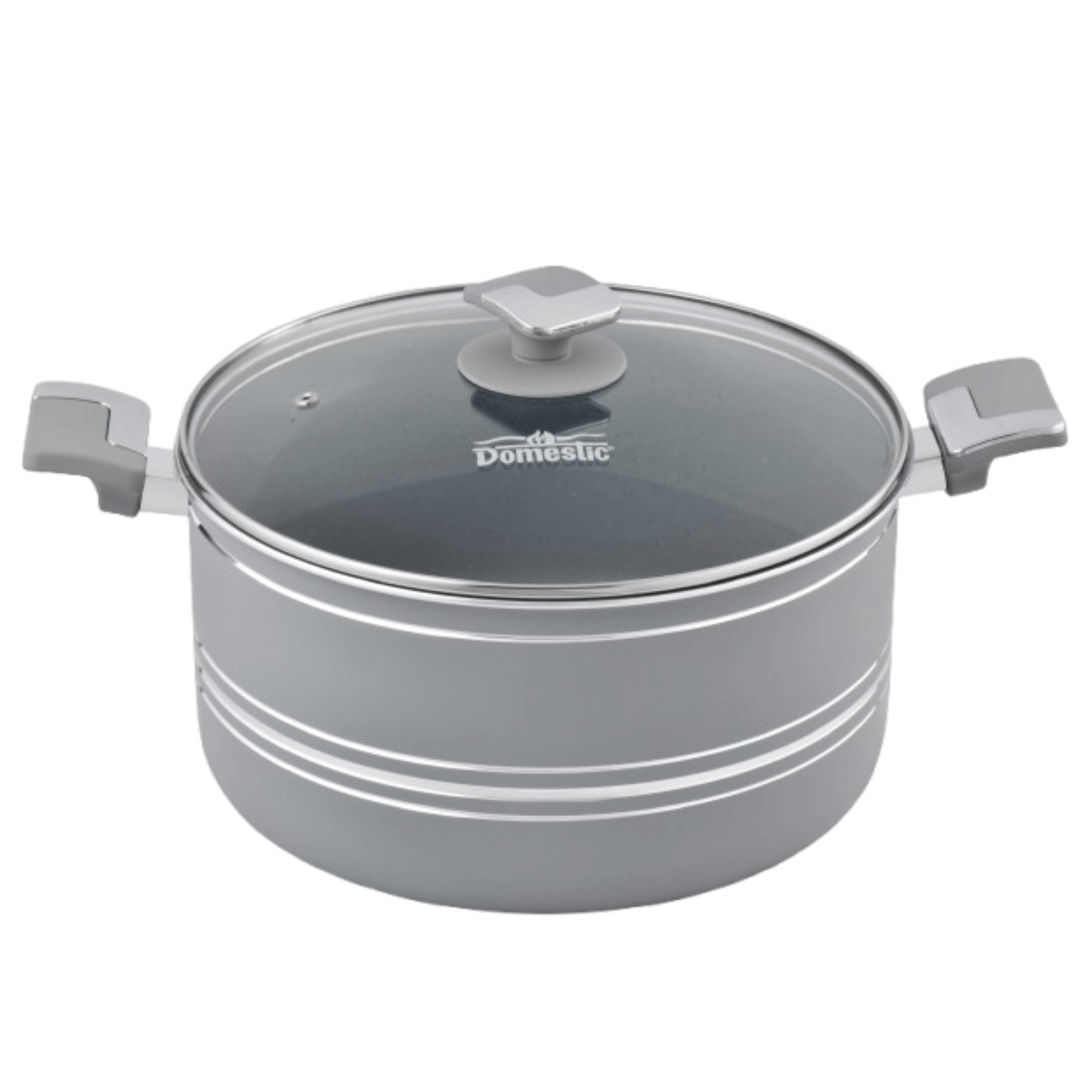 Domestic Nonstick Casserole with 4-Layer Marble Coated