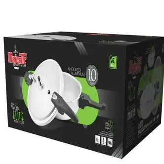 Majestic Elite Wok 10L Cooker with Glass Lid