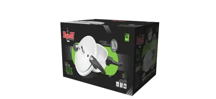 Majestic Elite Wok 10L Cooker with Glass Lid