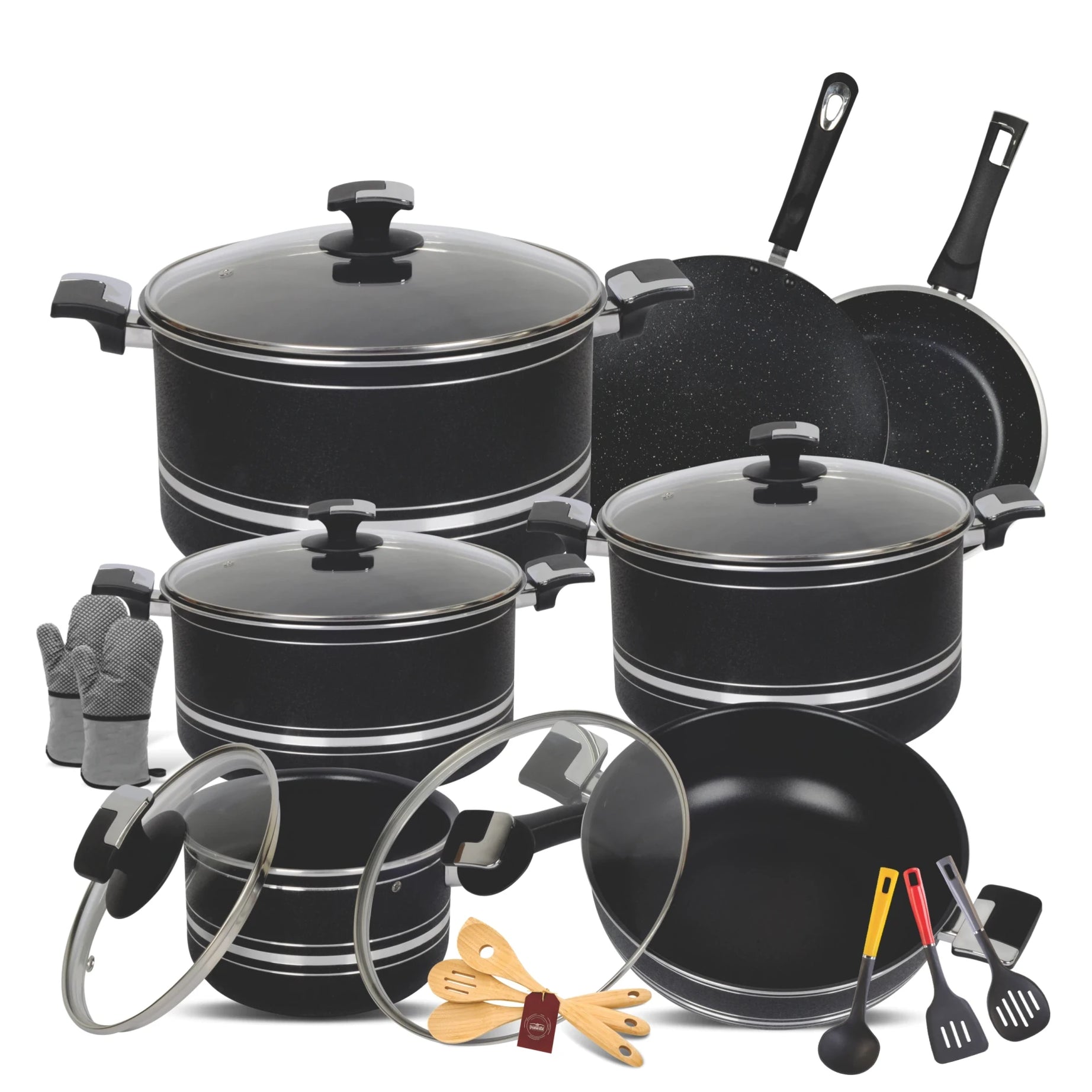 Nonstick Jumbo Gift Set - 22 Pcs Marble Coating