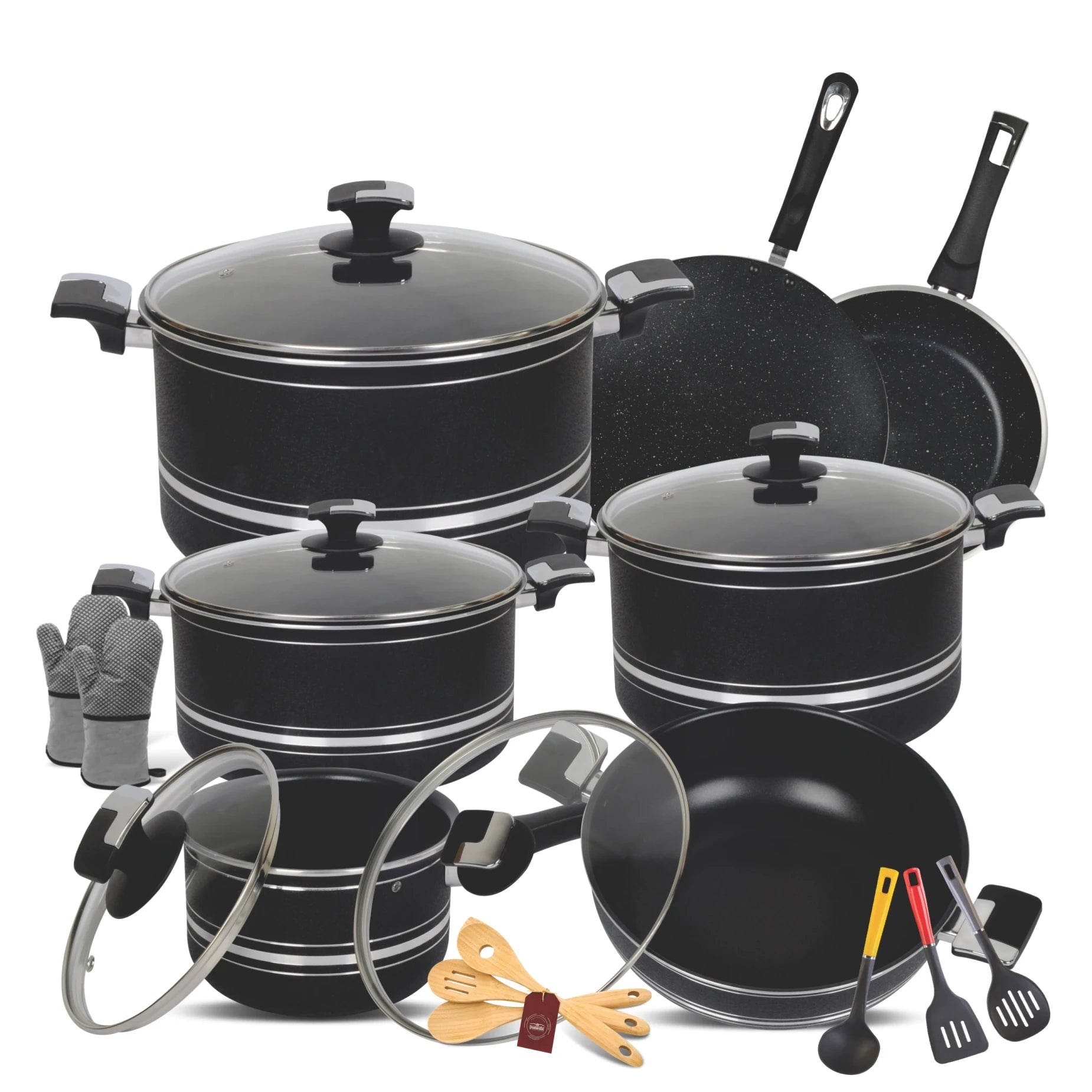Nonstick Jumbo Gift Set - 22 Pcs Marble Coating