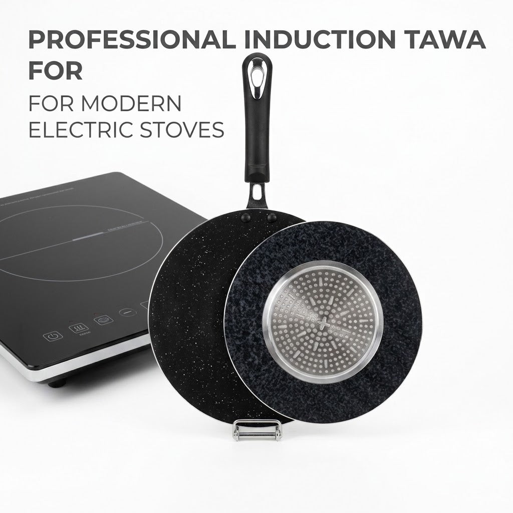 Domestic Induction Tawa 4-Layers Marble Size 14-inch (36CM)