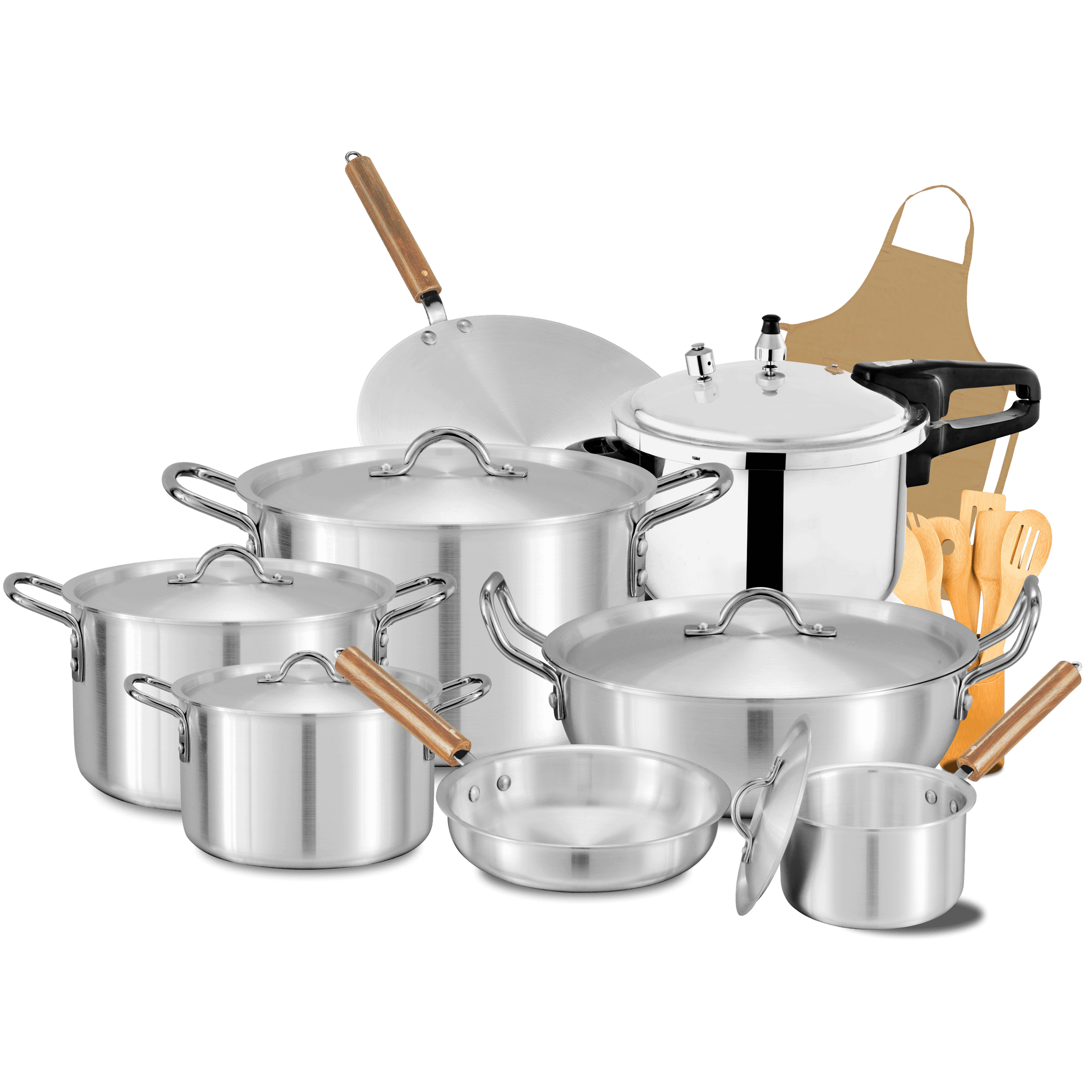 Metal Finish Jumbo Set - 21Pcs