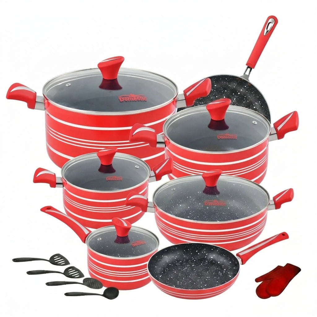 Stylish 21-Pc Gift Set with Marble Coating