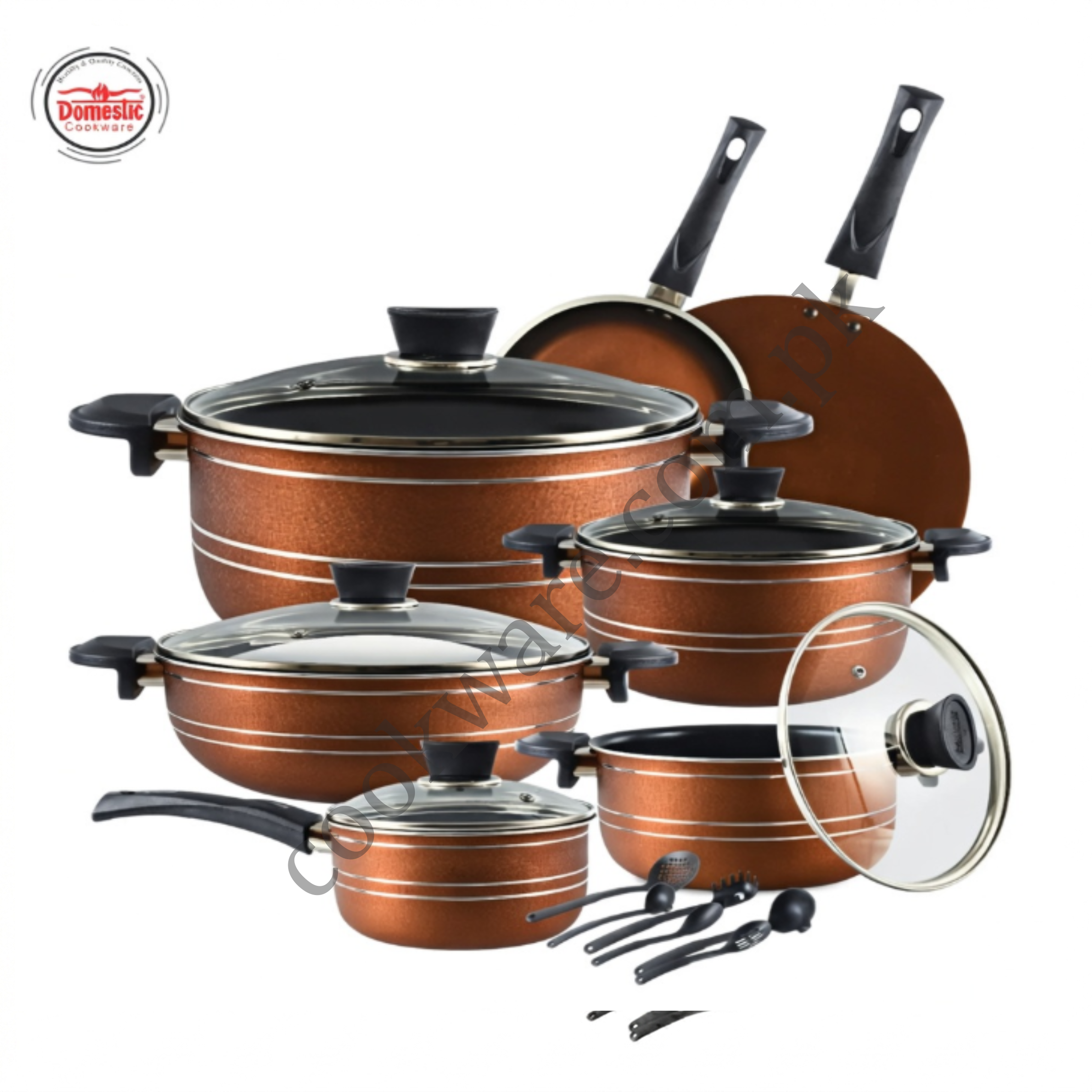 Non Stick Super Gift Set 18 PCS 3-Layers Marble Coated