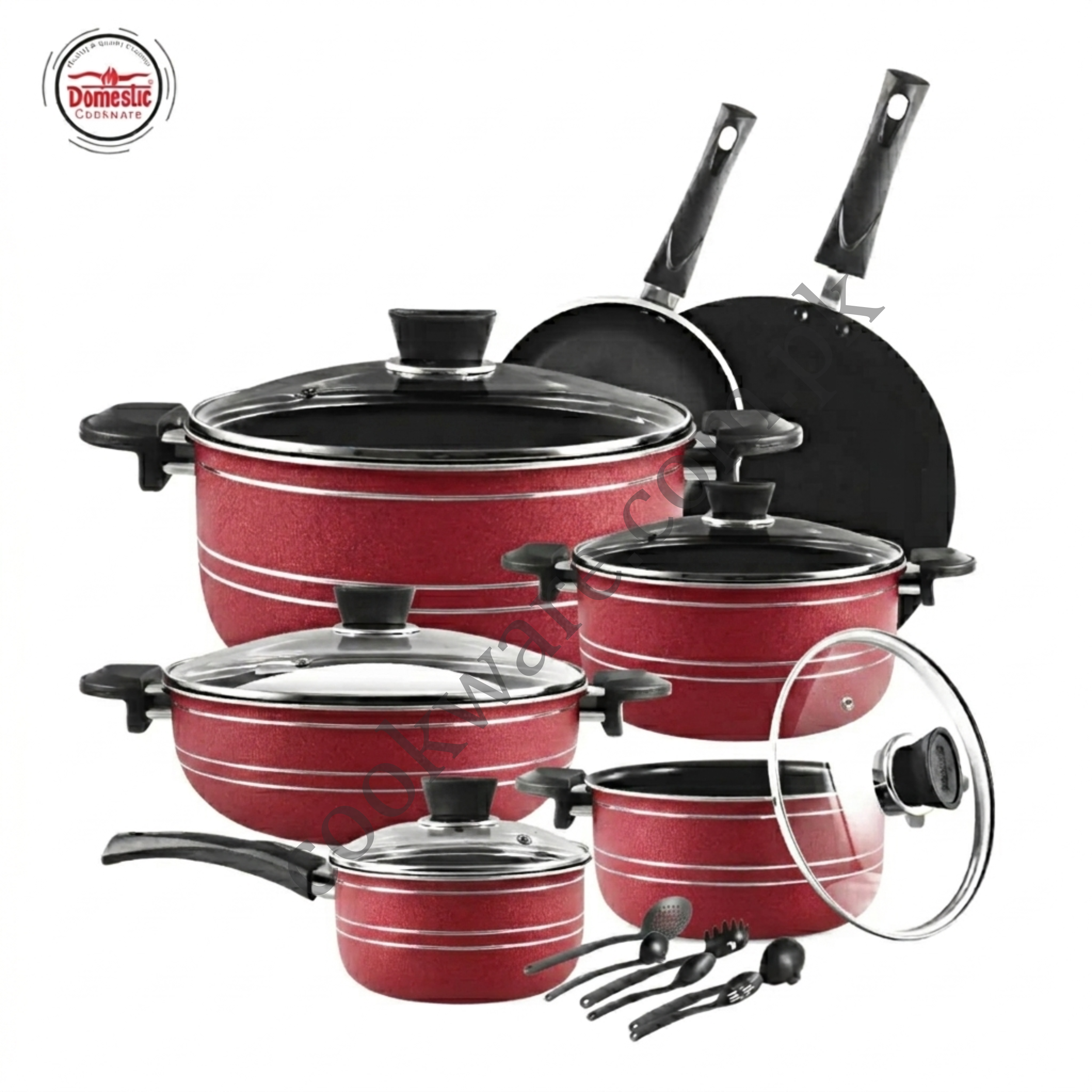 Non Stick Super Gift Set 18 PCS 3-Layers Marble Coated